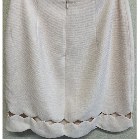 Club Monoco Atrina Skirt Size 8 Pink Pearl Scalloped Cutout Hem NEW - Picture 10 of 13